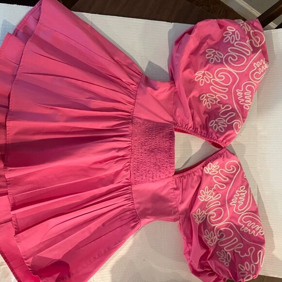 THML Statement Sleeve Peplum Top - Picture 6 of 6